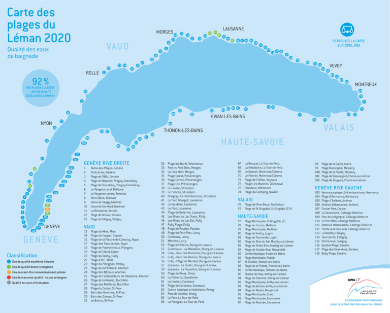 carte des plages